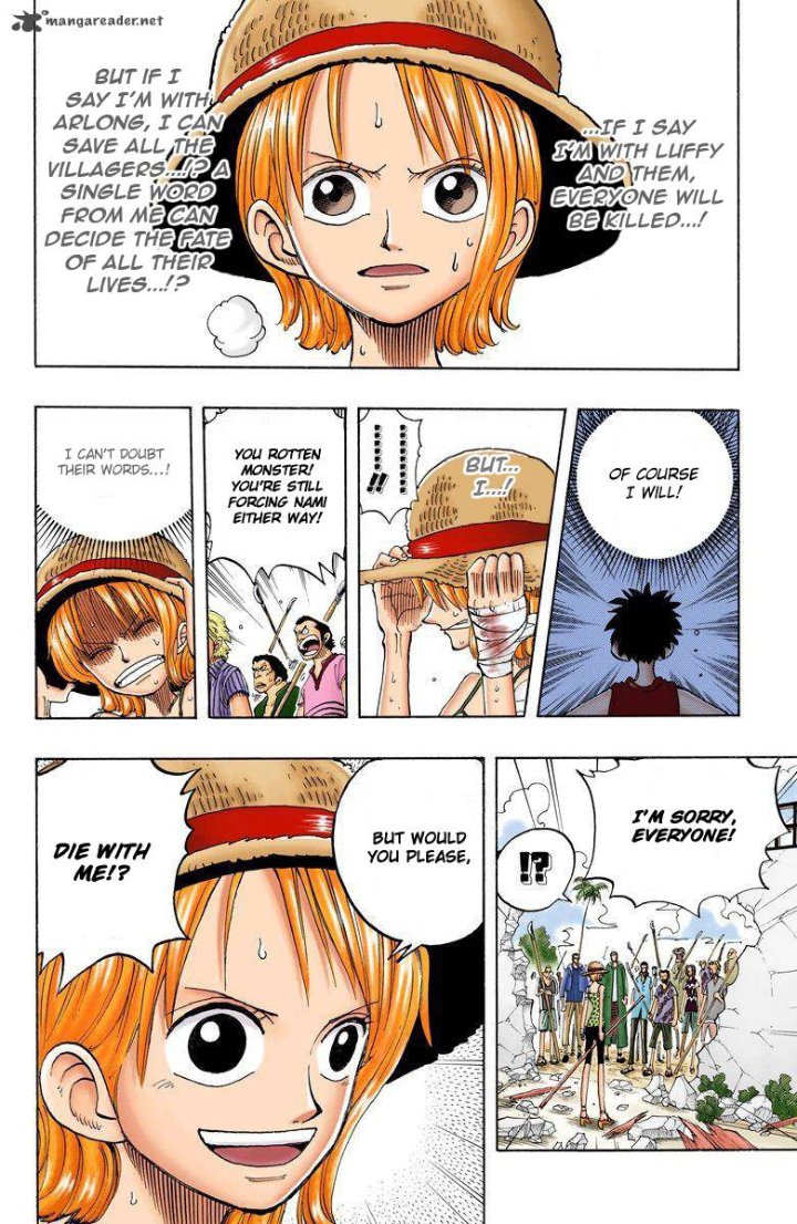 LuNa💯 on Twitter "Nami puts her life on the line for Luffy without