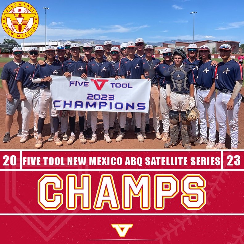 FiveToolNM's tweet photo. 🏆CHAMPIONS🏆

Congrats to @AbqBaseballAcad 2024 Mang on winning the 17U Open Division Championship at the @FiveTool New Mexico ABQ Satellite Series!

#WatchEm https://t.co/7TzVEROm1b