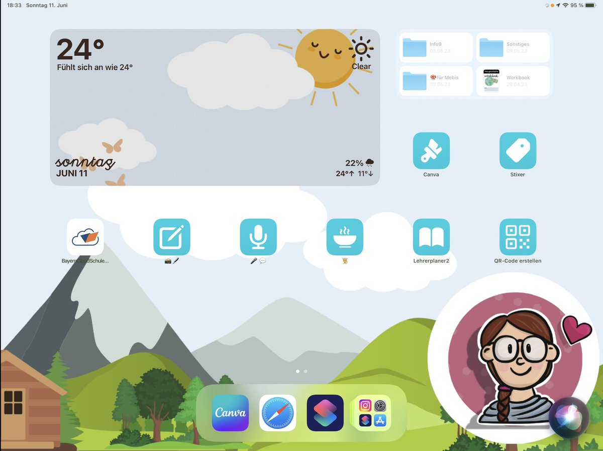 So, heute habe ich mal mein iPad neu eingerichtet. Es gibt einen neuen Hintergrund, Kurzbefehle und Widgets. Es gibt Kurzbefehle um Sprachmemos zu erstellen, Screenshots zu beschriften, QR-Codes zu erstellen und Dateien und URLs zu öffnen. Welche Kurzbefehle nutzt ihr so?