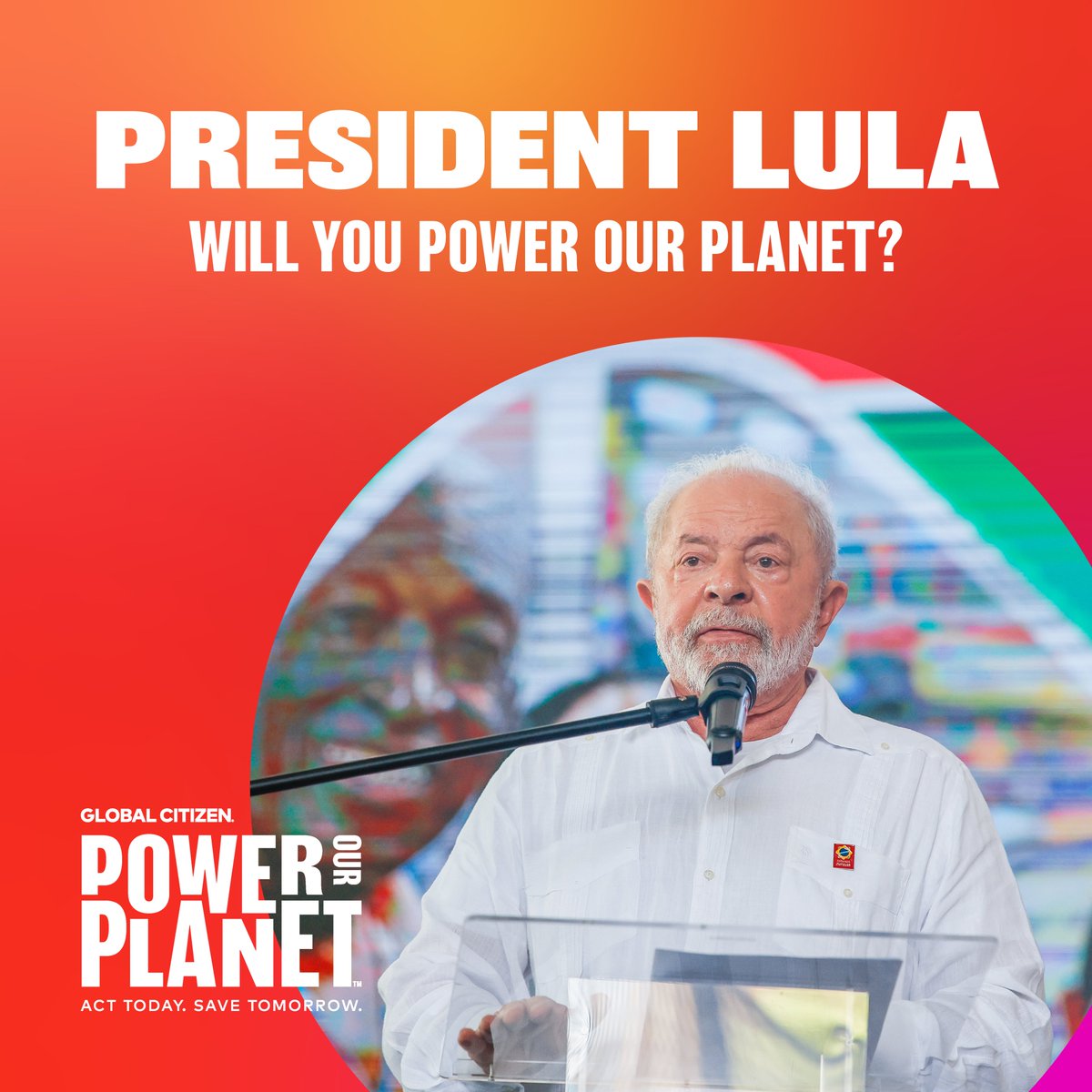 TadsGuyo's tweet photo. Hi @LulaOficial: your leadership is needed to push the world towards a greener and safer future! We're counting on you to share your inspiring vision at the Summit for a #GlobalFinancialPact in Paris. Can we count on your attendance? 🌎 #PowerOurPlanet
https://t.co/qIcLmfEuBh