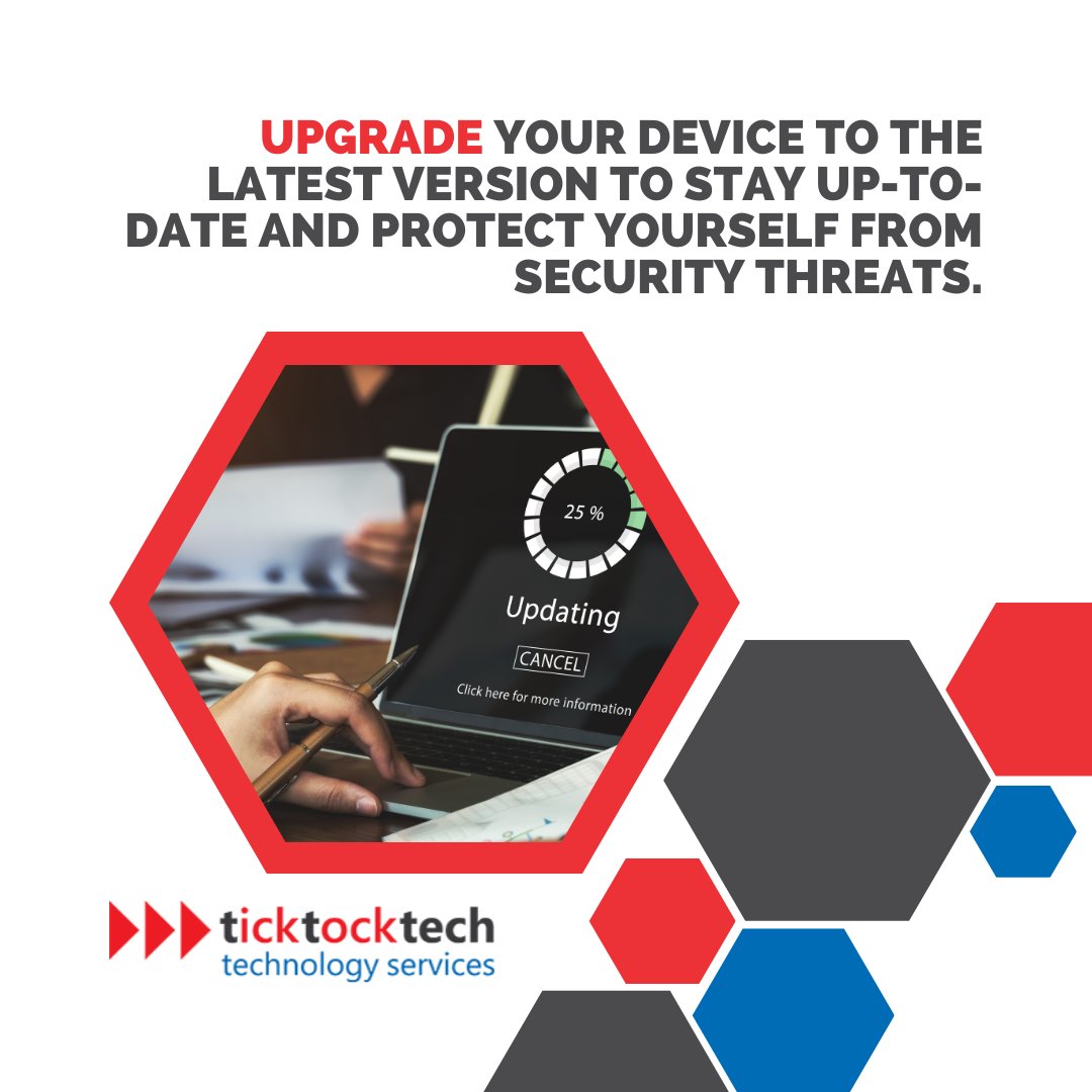 TickTockTech1's tweet photo. Don't wait—update your software today! Benefits:
Improved performance, Bug fixes, Security updates & New features.
#keepyoursoftwareuptodate #softwareupdates #security #privacy #performance #bugfixes #newfeatures #productivity #cybersecurity #dataprotection #Ticktocktech https://t.co/lK3U1CV5c4