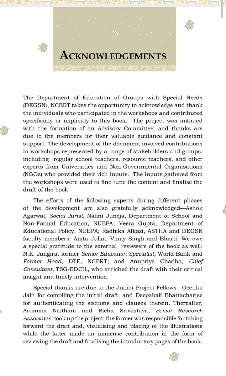 socialjurist's tweet image. My name appears in NCERT document