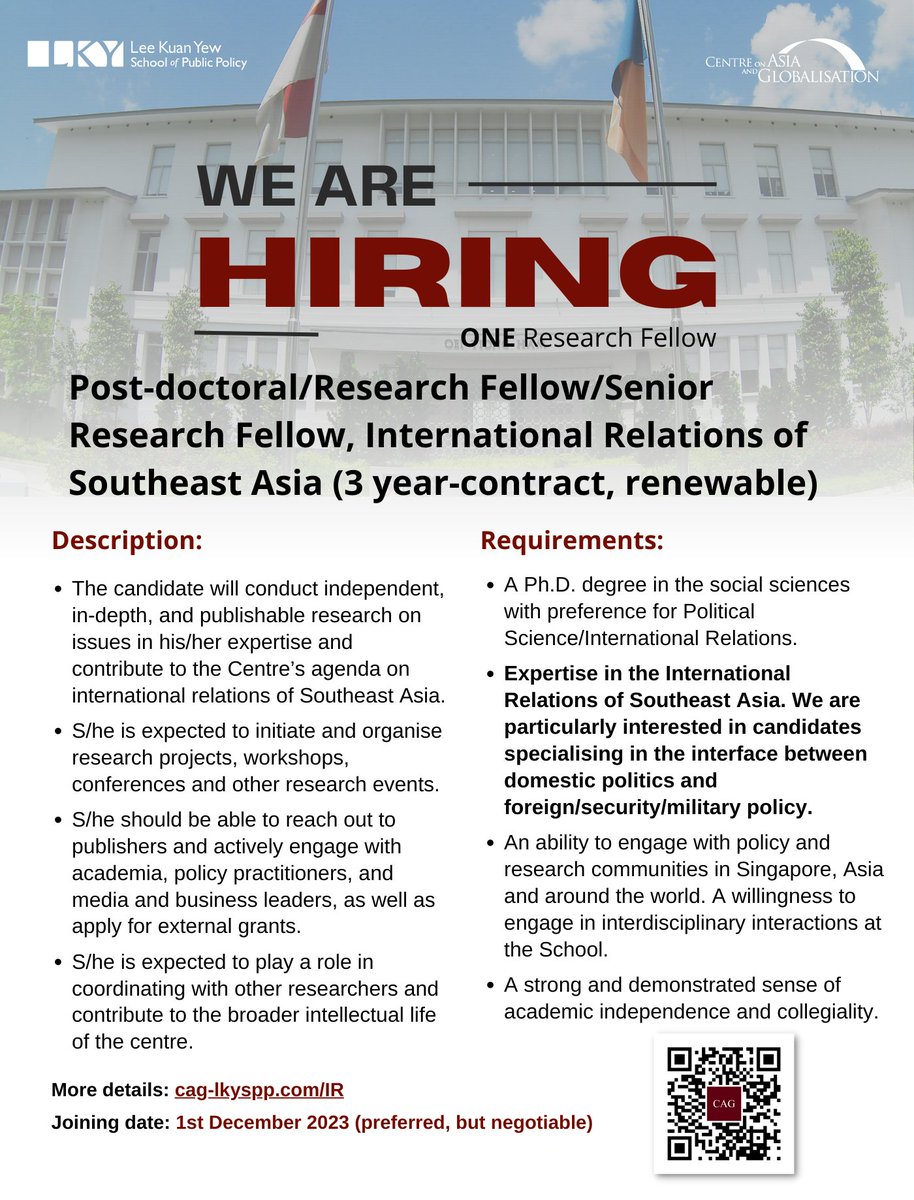 International Relations Research Jobs