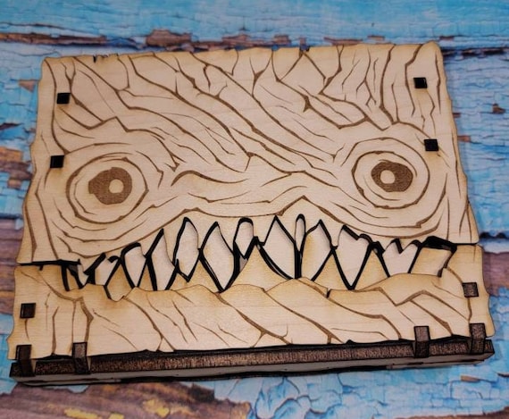 Monster Book Storage Box - Card Storage - Dice etsy.me/3hmIXd6 #monsterbox #monsterstoragebox #mimicbox #dnddicebox #dicebox <a href="/etsymktgtool/">Etsy Marketing Tools</a>