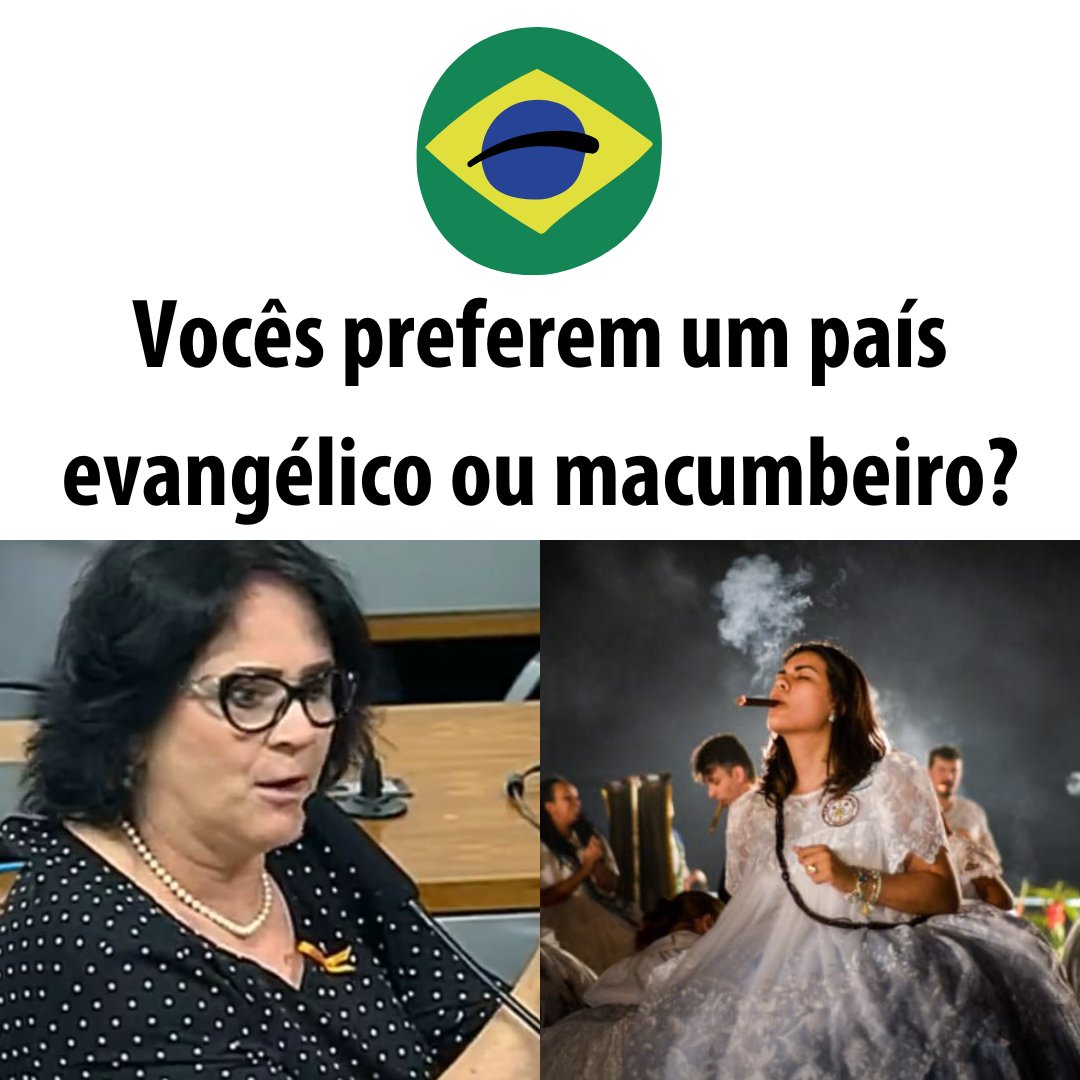 Prefiro um país macumbeiro !!! Okê Arô !!!