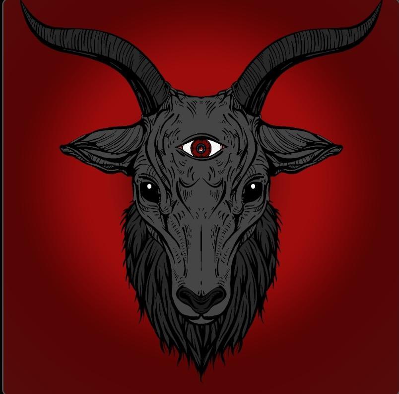 DemonGoatNft's tweet photo. Descend into the depths of the infernal realm with the haunting Hell Demon Goat NFT collection. Surrender to its macabre charm, where darkness reigns supreme. Embrace the forbidden and claim your piece of the abyss. Dare to face the diabolical. #DemonGoatNft #NFTs #DarkArt https://t.co/ugDafgm9AB