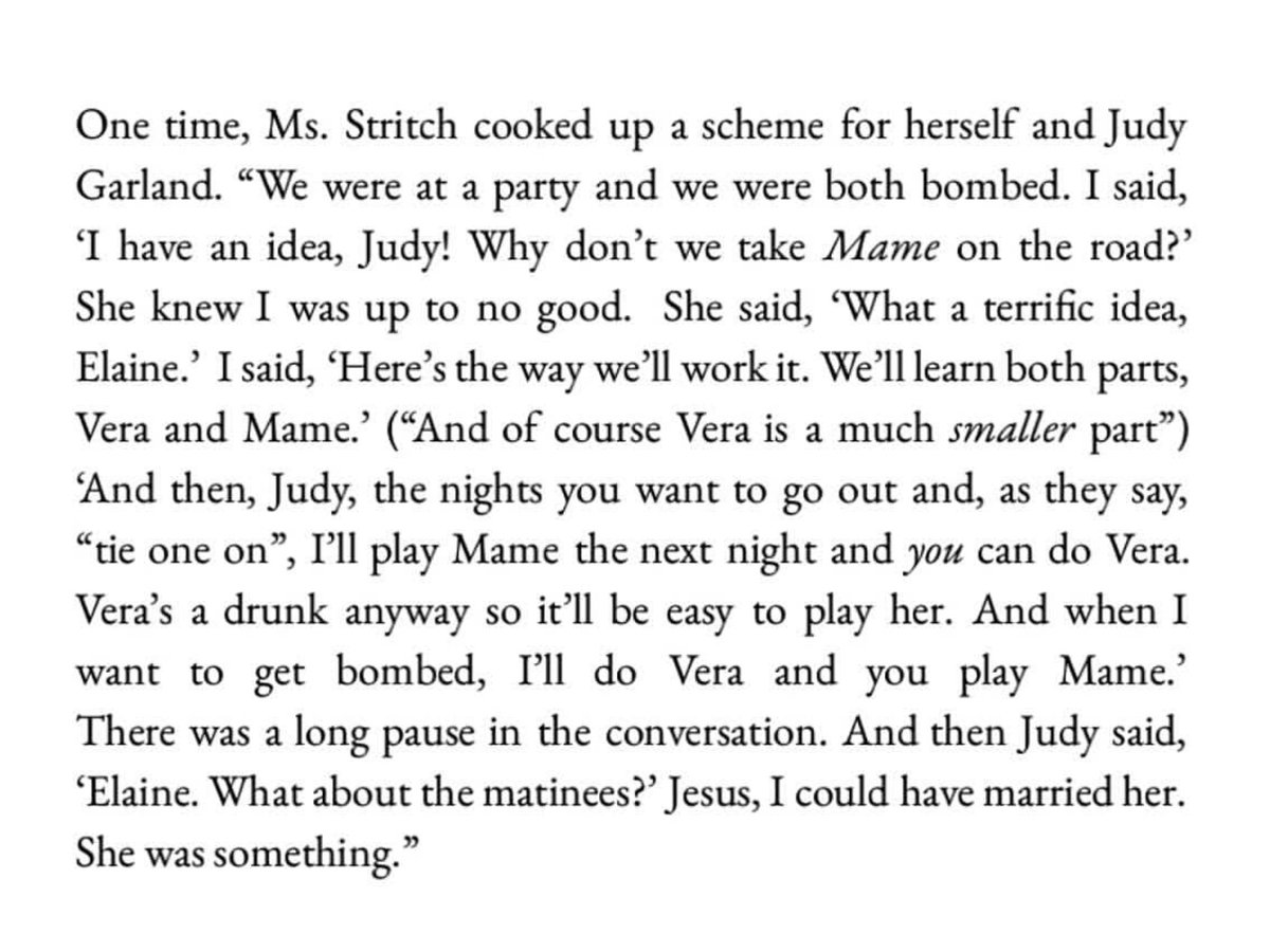 Elaine Stritch and Judy Garland talk about taking Mame on the road….