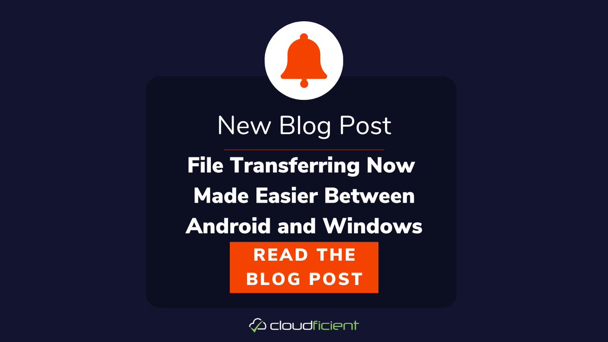 cloudficient's tweet image. Whether you're working from home or on-the-go, file transferring between Android and Windows devices is now a breeze. Check out this new feature and experience seamless transfers for yourself! #FileTransferring #AndroidTech #WindowsTech hubs.li/Q01P5wrL0
