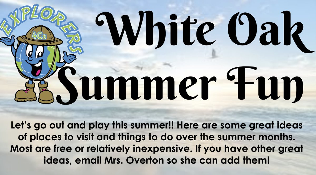 Summer Fun Learning Opportunities:

From WCPSS: 
docs.google.com/document/d/1xK…

From Mrs. Overton:
drive.google.com/file/d/18BKRKk…