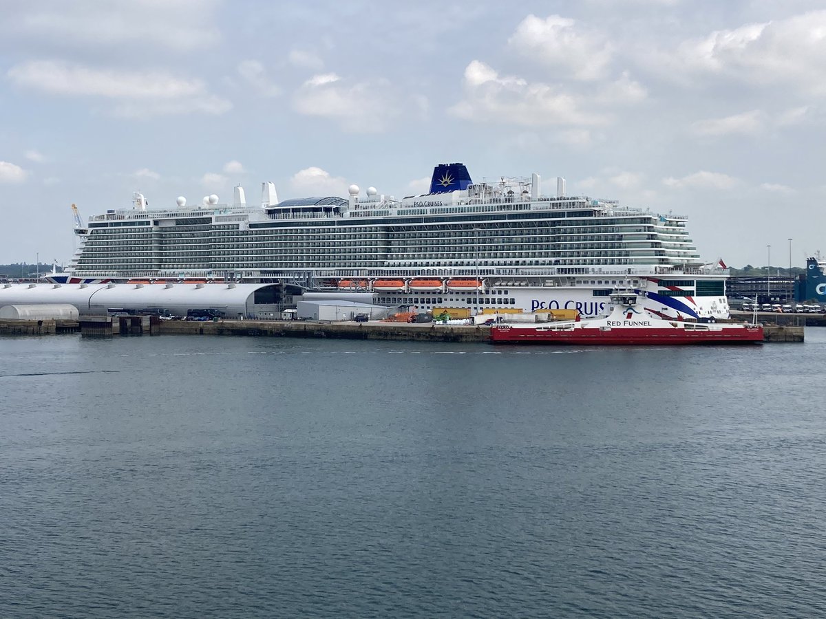 Arrived at Southampton.  Students were excited when they saw this vessel!