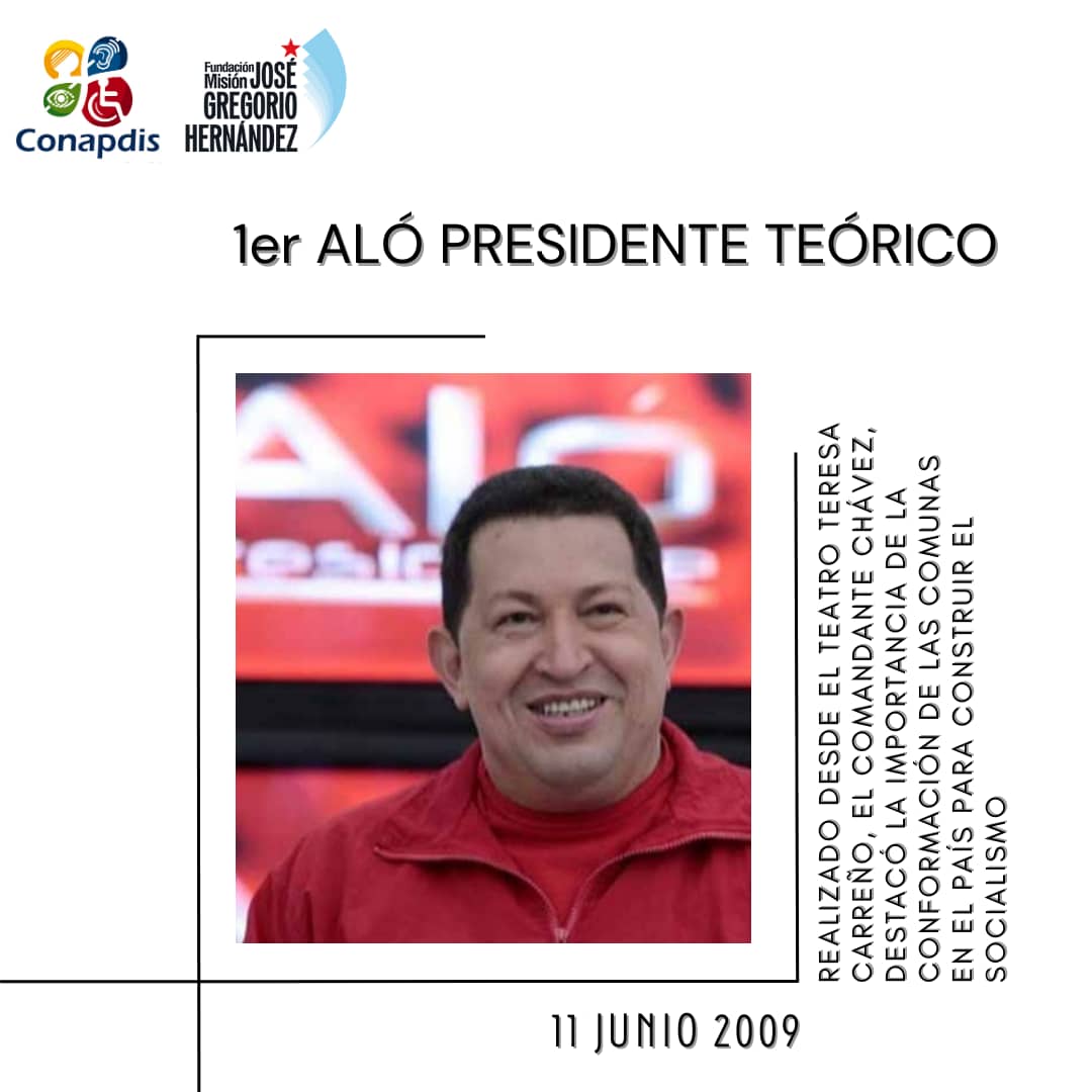 #Efemérides📅|  El Cmdte. Hugo Chávez destacó la importancia de la conformación de las comunas del país para construir el socialismo.
#BienestarIgualdadYJusticia