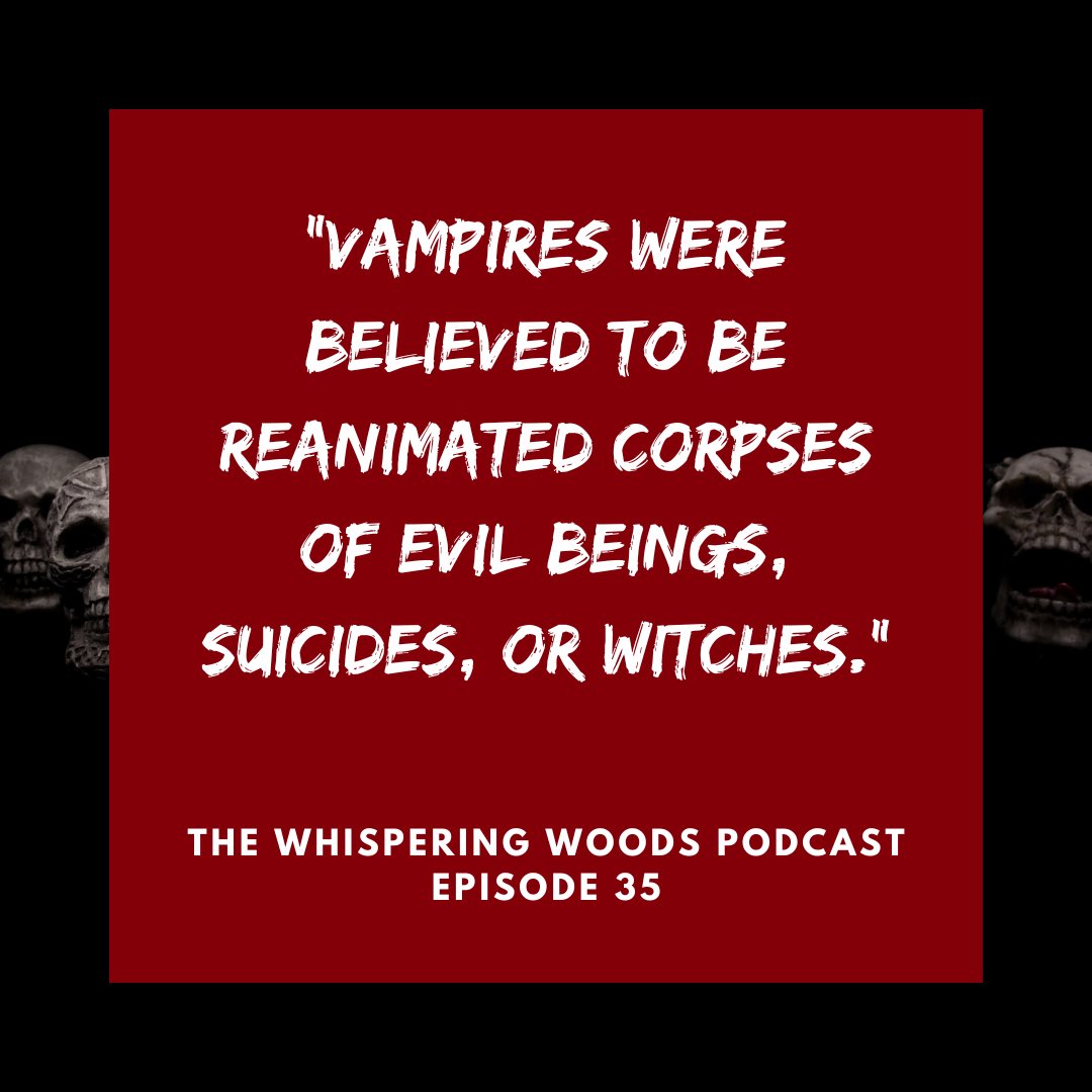 thewhispwoods's tweet photo. A history of blood suckers! You can listen here 👉🧛♀️😱https://t.co/UBqQani1RB or wherever you get your podcasts 😀
#vampire #vampirefolklore #creepy #creepystories #creepystory #scarystories #TrueScaryStories #ScaryPodcast #horrorfan #creepyfacts https://t.co/BY2arGA2Q6