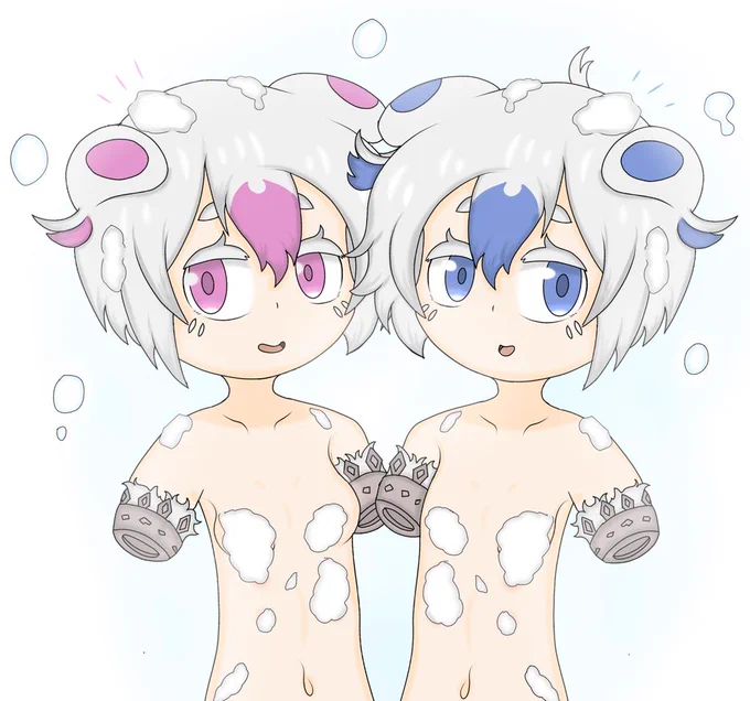 シェルメナのお風呂タイム  #メイドインアビス #miabyss #シェルミ #メナエ