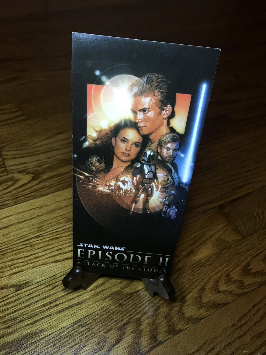 Anyone still have their special premiere #AttackOfTheClones ticket?