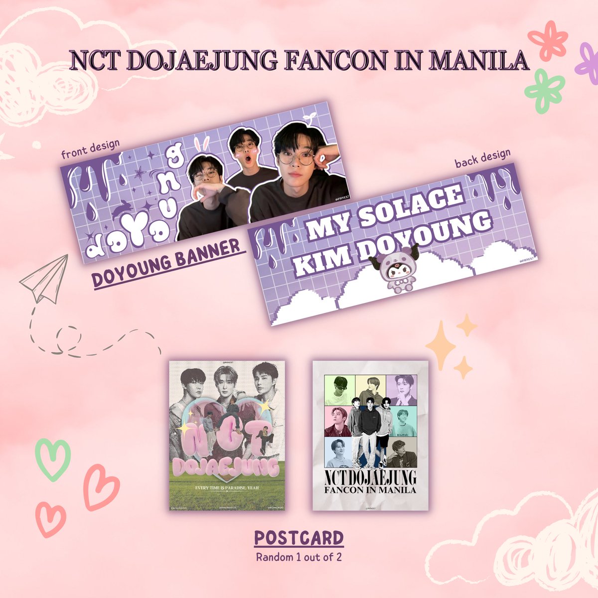 ❀ DOJAEJUNG FAN SUPPORT ❀

🐰Strictly 1:1 (limited qty)
🐰June 24, 2023 (loc & time tba)
🐰DM for trades
🐰RT and Like

See y'all on dday!! shy type po ako 🥹🫶🏼
#NCTDoJaeJung_Manila #DJJ_PerfumesManila