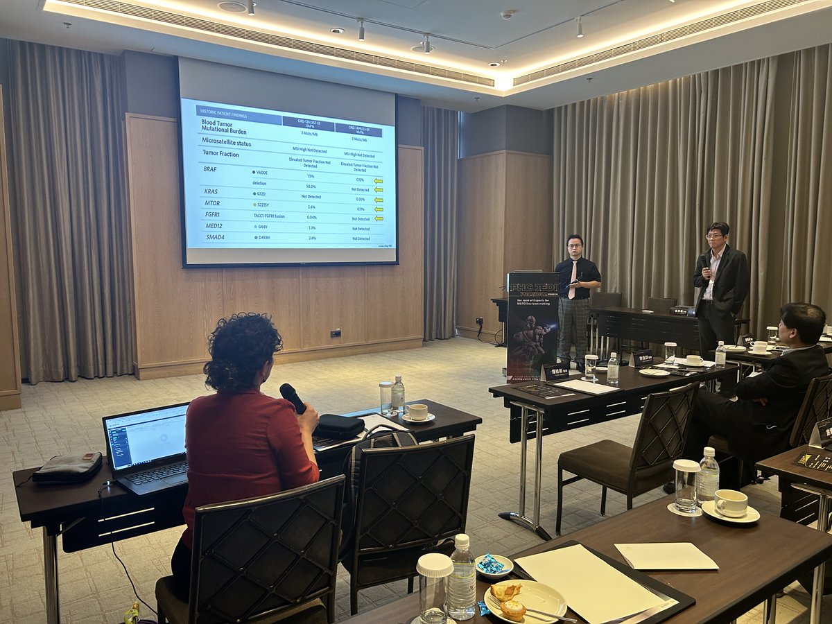 Fruitful discussion and interaction in this molecular tumor board with @HazarMehlika. The serial and dynamic change of genetic alterations are crucial for treatment for BRAF mutant metastatic colorectal cancer BRAF. #Liquidbiopsy #PrecisionMedicine #CRCsm #Colorectalcancer