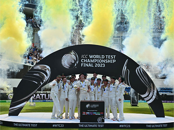 ani_digital's tweet photo. A look at how Australia captured historic ICC World Test Championship title by defeating India

Read @ANI Story | https://t.co/EYXSCO7KnZ
#WTCfinal #ICCWorldTestChampionshipfinal #INDvsAUS #cricket #TeamIndia https://t.co/z4UrPTwUat
