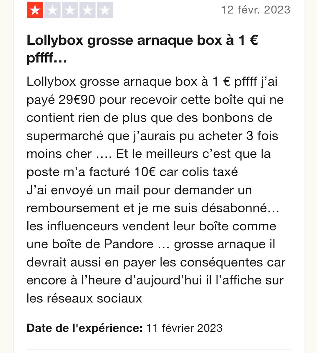 culturelle2023's tweet photo. @ThibaultGarcia et #jessicathivenin ont vite oubliés quand ils nous vendaient #lollybox sans préciser le coût de l'abonnement qui n'était pas à 1 euros 🫡 même proprio que #testonsensemble et ça continue @StephaneVojetta @ArthurDelaporte #influvoleurs @MagaliBerdah #shaunaevents https://t.co/vcvnGDMqWV