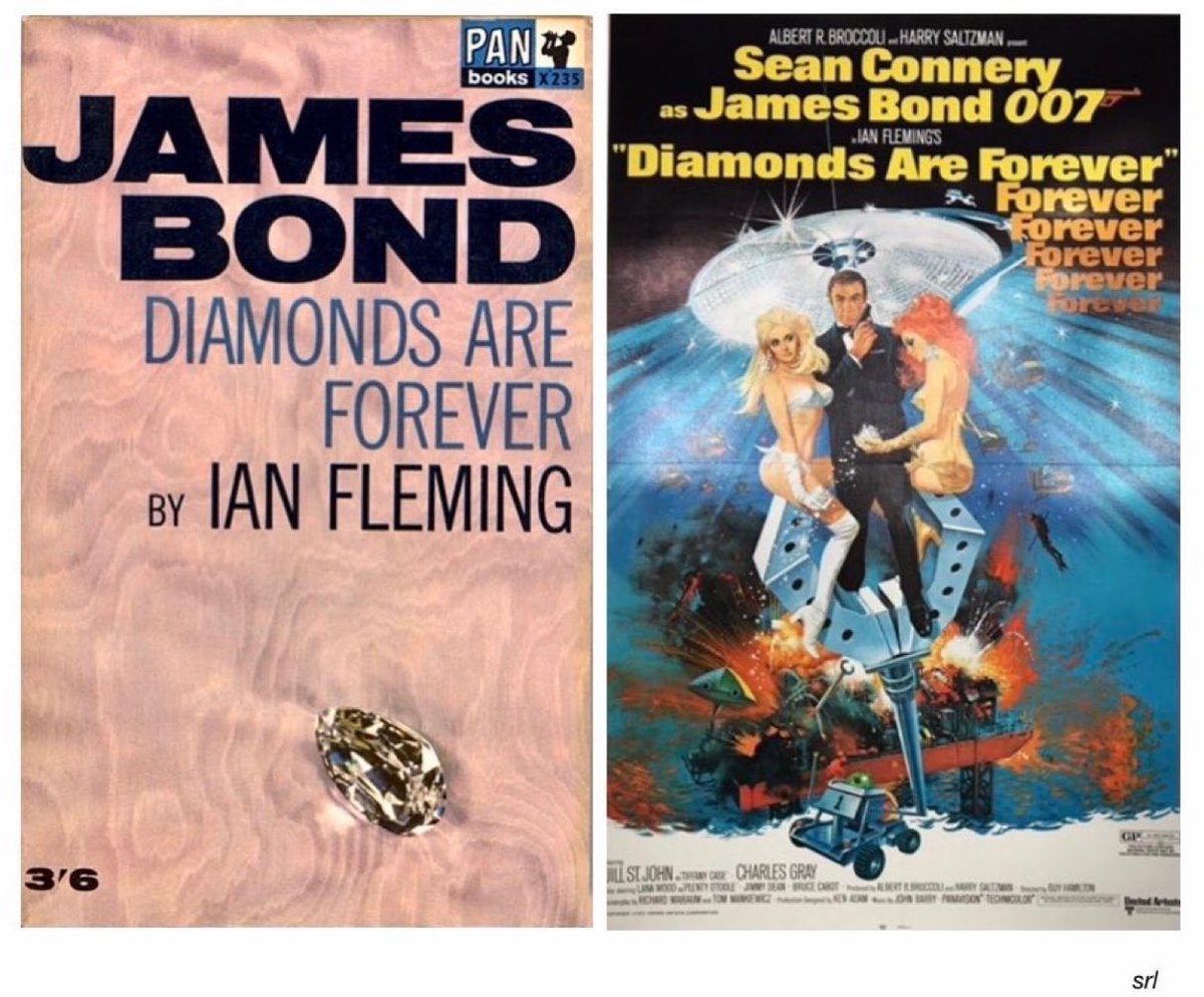 3:25pm TODAY on @ITV 

The 1971 #JamesBond film🎥 “Diamonds Are Forever” directed by #GuyHamilton from a screenplay by Richard Maibaum & Tom Mankiewicz 

Based on #IanFleming’s 1956 novel📖

🌟#SeanConnery #JillStJohn #CharlesGray #LanaWood #JimmyDean #BruceCabot

#007