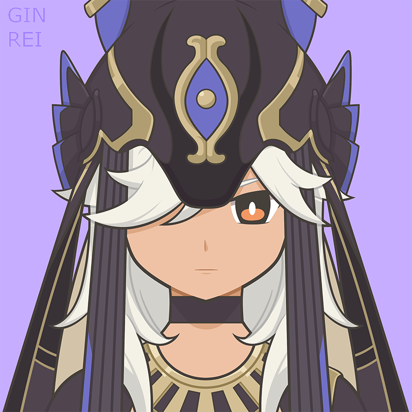 「Cyno Chibi Icon #GenshinImpact #cyno #原神」|Gin Rei のイラスト