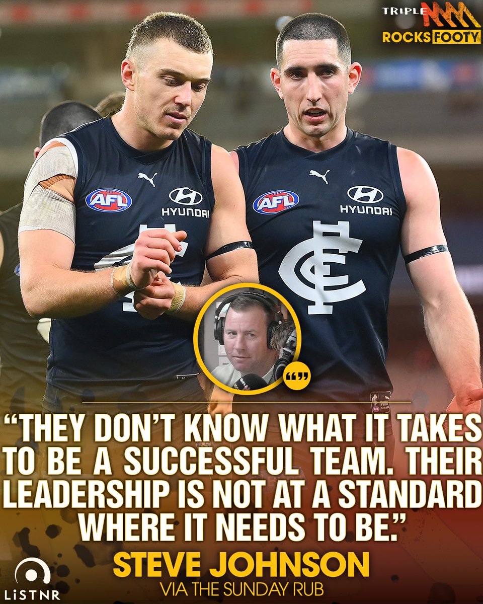 Triple M Footy on Twitter "Stevie J says it starts at the top in the