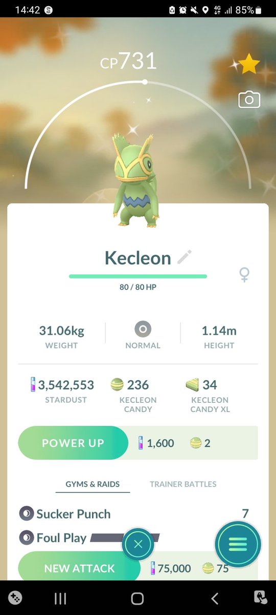 Shiny kecleon 😍