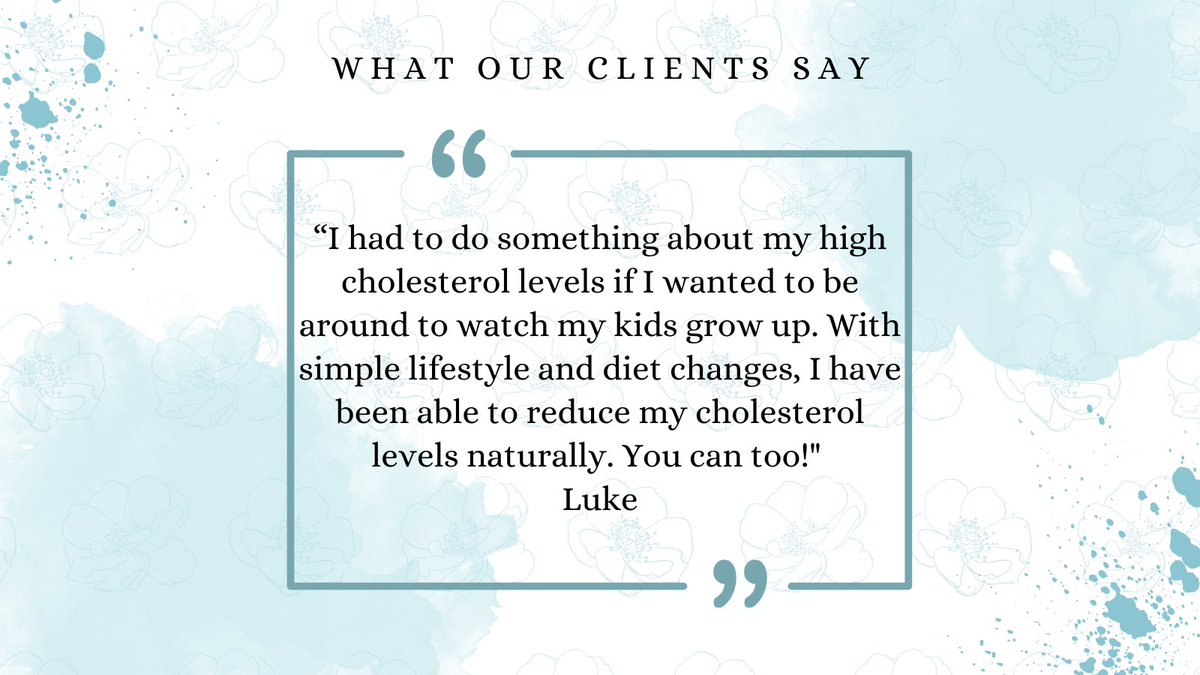 Luke, thanks for sharing your experience with us! 💝 If you need help developing a personalized nutrition plan to lower bad cholesterol, check out our latest blog post, and book an appointment with our certified nutritionists. hubs.la/Q01T1YrQ0 #reducecholesterol #healthy