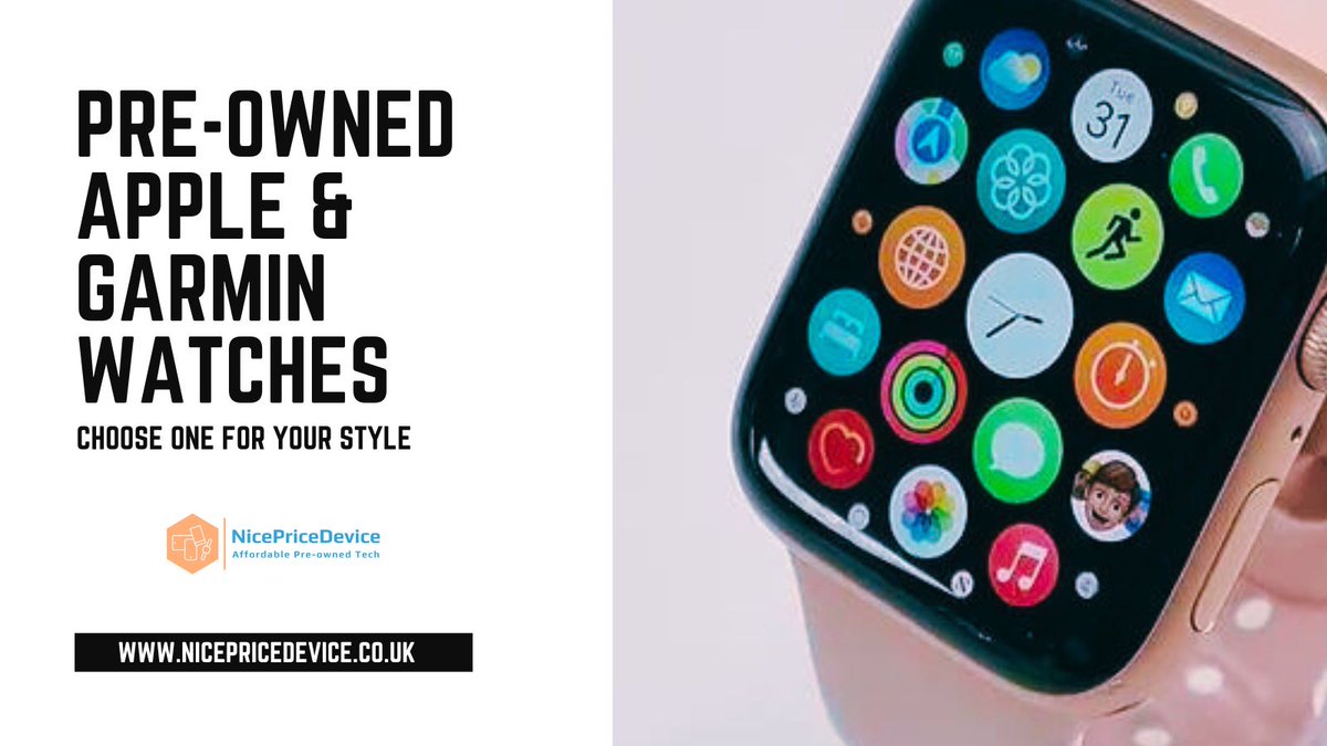 ⌚ Upgrade your style with a pre-owned Apple Watch! 🍎

🔥 Discover a wide selection of pre-loved Apple Watches at unbeatable prices. 🌍 Exclusively available in the UK 🇬🇧
Shop now: nicepricedevice.co.uk/wearable-tech

#AppleWatch #PreOwnedWatches #UK #Fashion