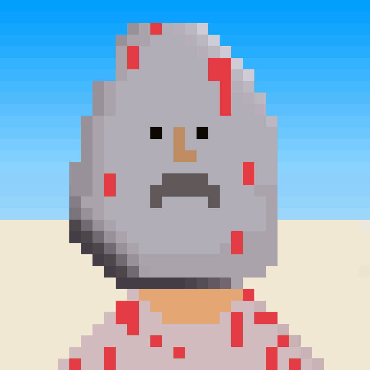 goroishihata's tweet photo. Today's #CryptoGoro , #Day711  has minted‼︎   

                          !!!ROCK GORO !!!                

One random winner from the auction participants will receive a free NFT.   

 オークション入札者の中から１名に秘蔵NFTをプレゼント。                                                              
POWPOW!!!!ヽ(*＾ω＾*)ﾉ