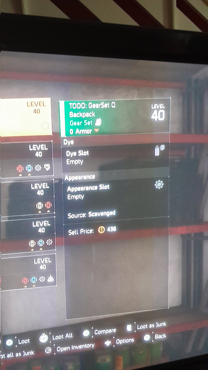 Rik333P's tweet photo. @TheDivisionGame Just picked this up from a control point UMMMMMM! https://t.co/Jj7GoZn172