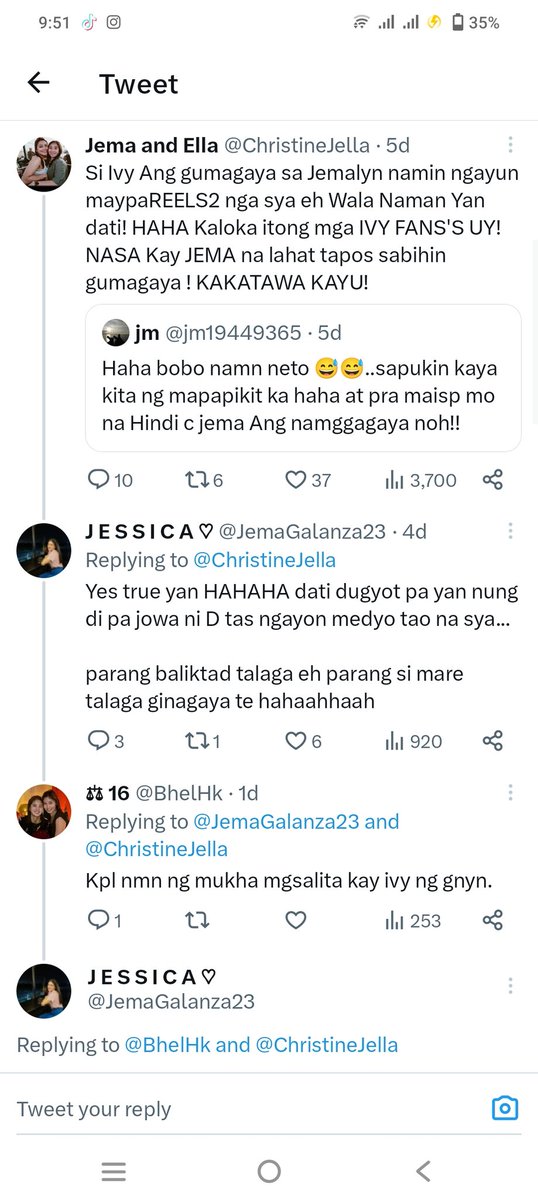 ratechill's tweet photo. @ella_dejesus mabait ka diba? Pagsabihan mo tong mga kampon niyo. Di nalang tahimik na sumuporta.. kelangan pa talaga man down? Ganyan ba mga fans na gusto niyo? https://t.co/3SkWx8065E