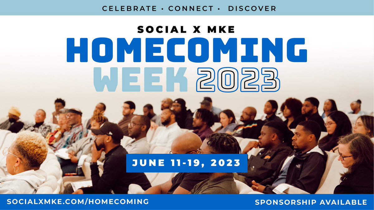 Happy Homecoming Week! 🥳💜🤍🖤

We look forward to seeing you at the Homecoming Week events!

To see the full schedule and RSVP for events please visit Socialxmke.com/homecoming

#SXHW23
#socialxmke
#Milwaukee
#ChangeTheNarrative