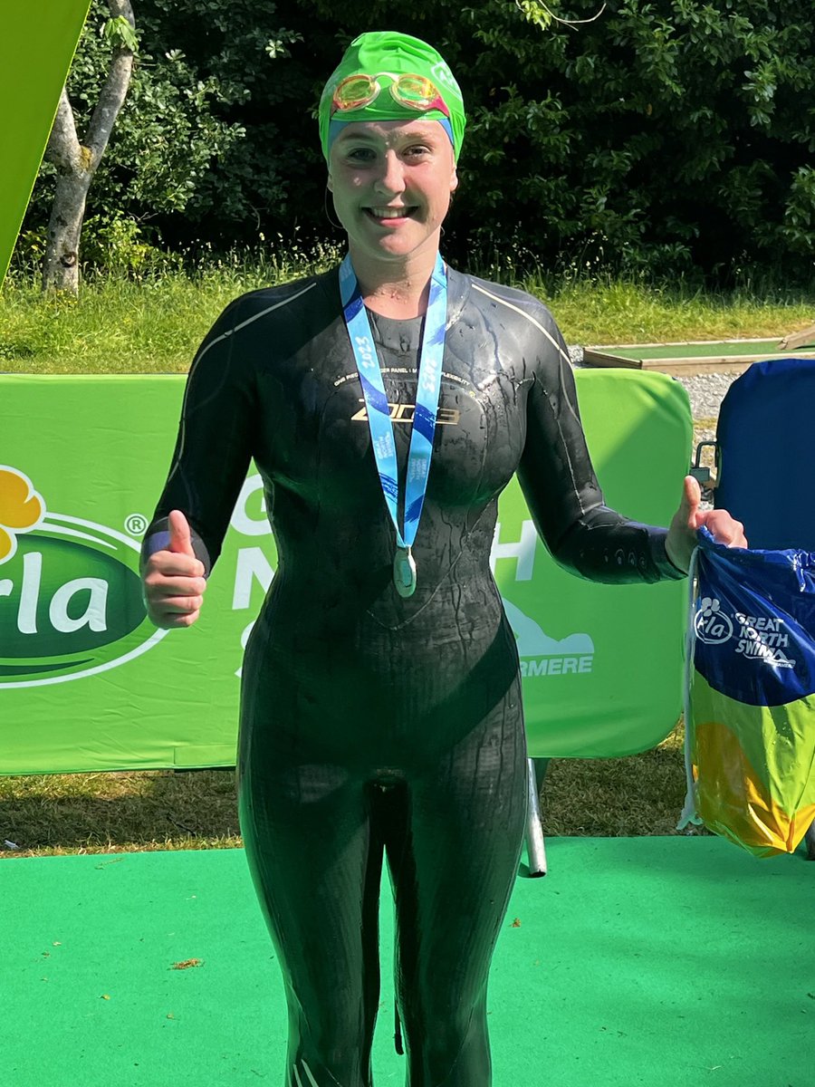 Robertson_Sed's tweet photo. We are so proud of the #fabfour who completed the @Great_Swim today Daisy in the 5km, Flo the 2 mile, Annabel the mile &amp; Sophia the 1/2 mile and they did so well @SedberghGirls  @SedberghSchool @SleekerSwim #superswimming #GreatNorthSwim #perfectconditions 🏊🏻‍♀️🦋⭐️🤎 https://t.co/B0rpU0VvgJ