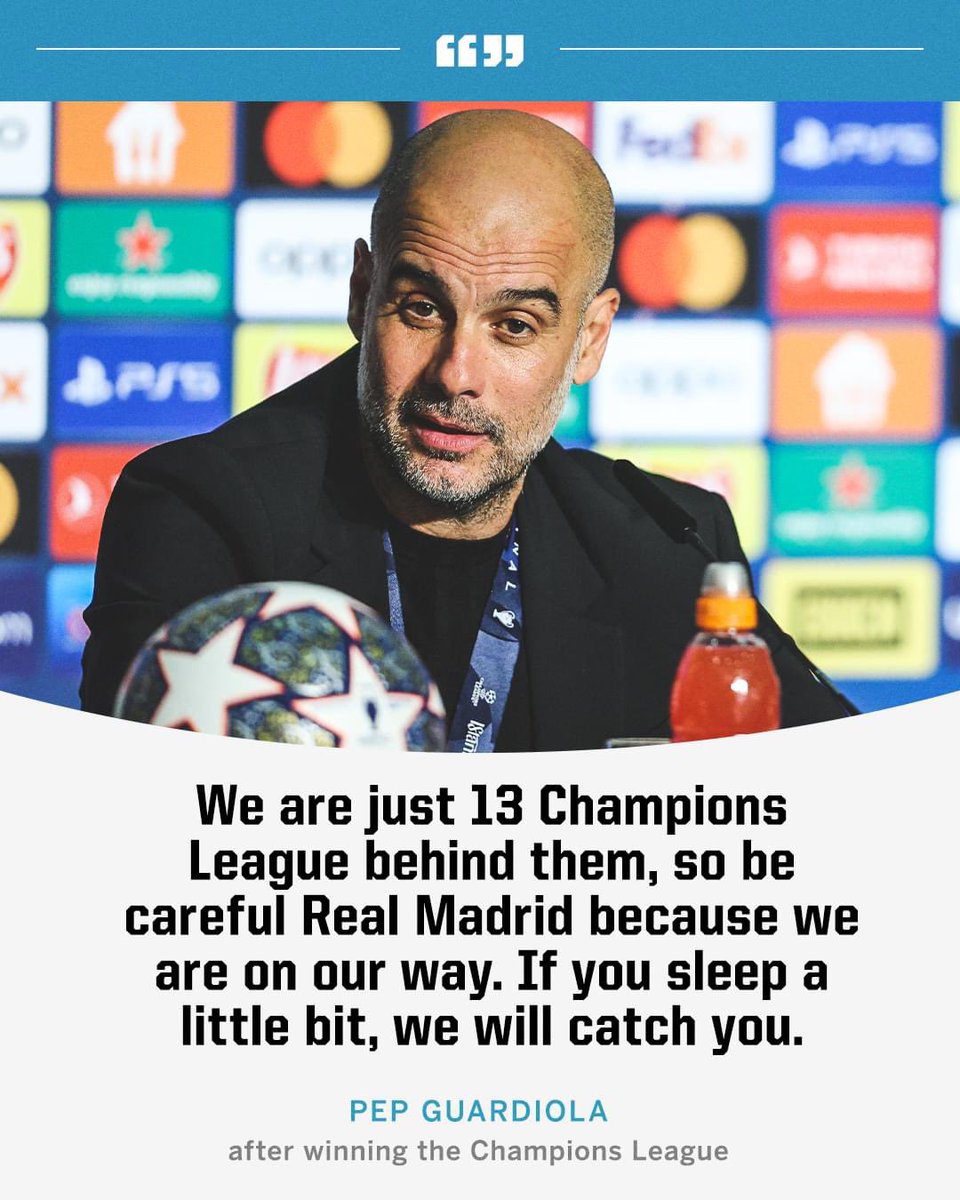 MyBatMyBall's tweet photo. Pep’s got jokes 😂😂

Maybe just put it down to the euphoria of actually winning one. https://t.co/SYq8kfdIAY