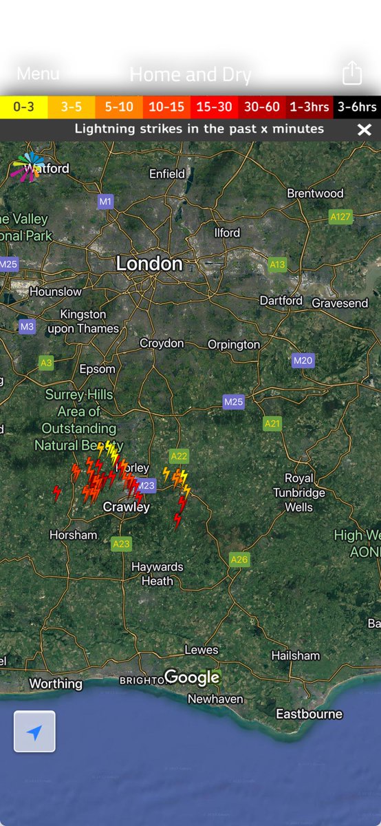 Thames Weather 🍁 on Twitter "A few showers have formed moving NW. the