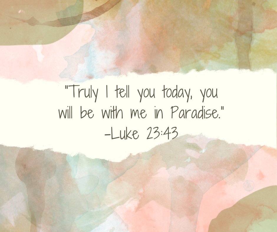 “Truly I tell you today, you will be with me in Paradise.”-Luke 23:43

#paradise #staypositive #keepjesusfirst #goservebig #dawnchadwell #wearehereforyou #yourhometeamnm #youareimportant #youmakeadifference #howareyouserving #yourhomesoldguaranteed #hope