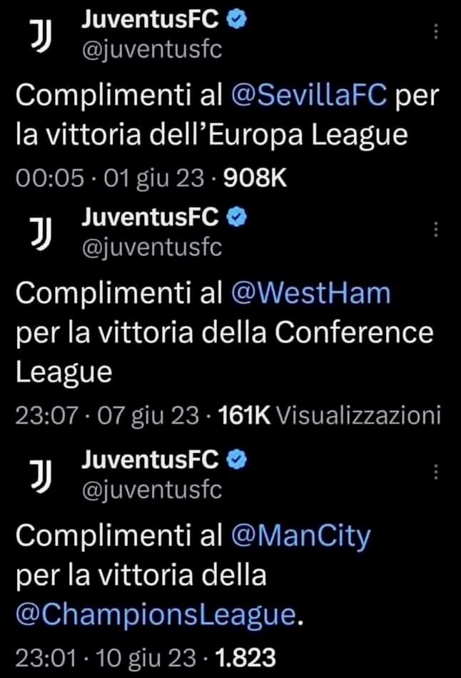 juventusfans's tweet photo. Uno dei piรน belli #Triplete! ๐ฆ๐ฆ๐ฆ #TripleteItaliano ๐๐๐ https://t.co/yr9z7PPkxi
