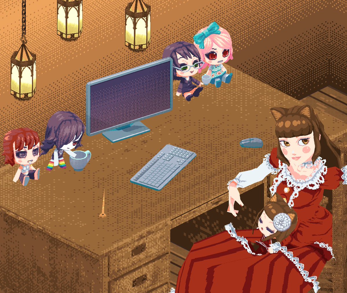 FumoStory's tweet photo. WIP fumo desk https://t.co/cIKFCC3DlG