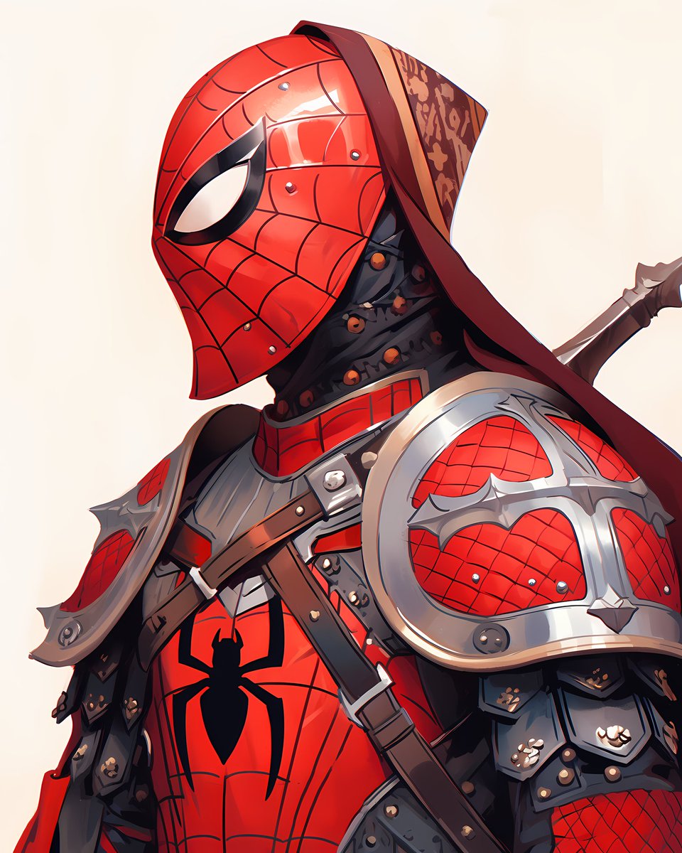 DNPrtCap's tweet photo. #Spiderman #knight in #armor

#SpiderManAcrossTheSpiderVerse #marvel #avengers #marvelcomics #mcu #comics #digitalart #art #illustration #artist #artwork #digitaldrawing #digitalillustration #oc #illustrator #design #draw #midjourney #aiart #dnc #nft #medieval #warrior #fantasy https://t.co/nuJ5YIP0Fp