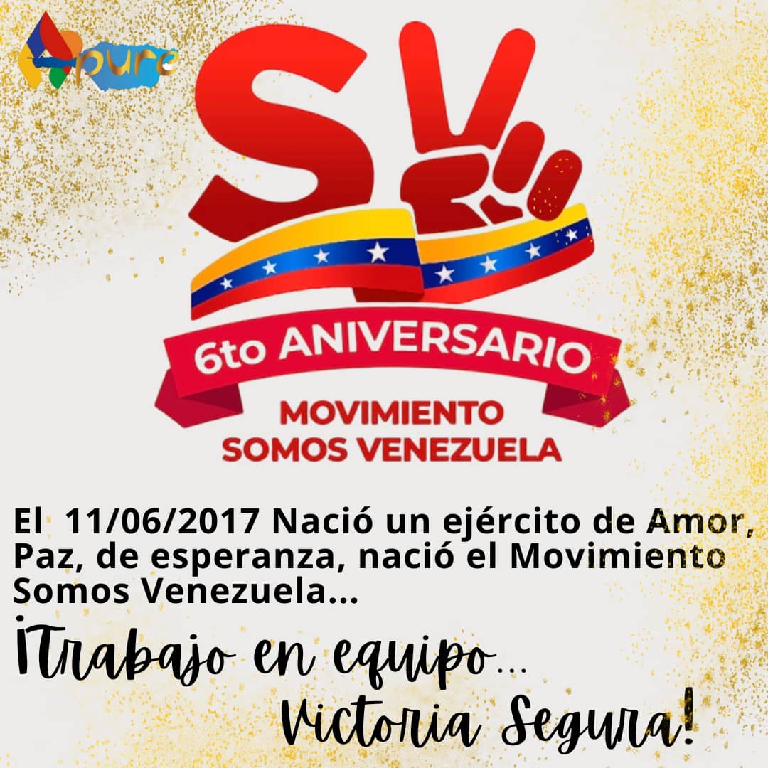 #BienestarIgualdadYJusticia

En este sexto aniversario, el Movimiento Somos Venezuela reafirma su compromiso con el pueblo venezolano y su lucha por un futuro más justo y próspero para todos, bajo la guía del presidente <a href="/NicolasMaduro/">Nicolás Maduro</a> <a href="/MervinMaldonad0/">Mervin Maldonado</a> @MovSomosVApure
