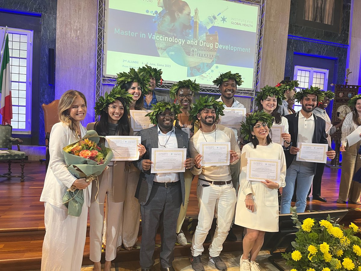 After 2.5 years, I finally had a physical graduation in Siena.

Many thanks to <a href="/InVaccinology/">Master in Vaccinology and Drug Development</a>  for this incredible opportunity.

#vaccinology  #drugdevelopment