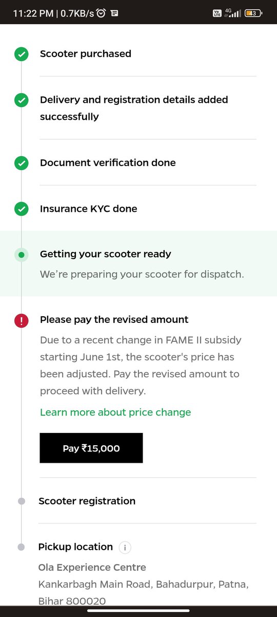 Manish8969139's tweet photo. @bhash @OlaElectric @AamKhaanewala @ev_gyan @imsurendra13 @EVehiclesindia Last me cancel karna hi pada,daily 10 days se bol raha tha,aaj call aayega back end team se,kabhi aa ya nahi,worst customer experience in life,very bad customer service,they have blocked my number,1/2🙏 https://t.co/XNbZIS6ZKW