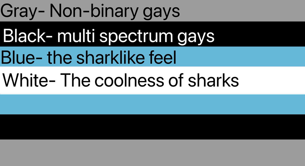 HelperKitty662's tweet image. Jus gon drop this here :3
Introducing, shark gay! (My take)

MSPEC gay/lesbian haters dni, Facists dni, etc etc

#flagtwt