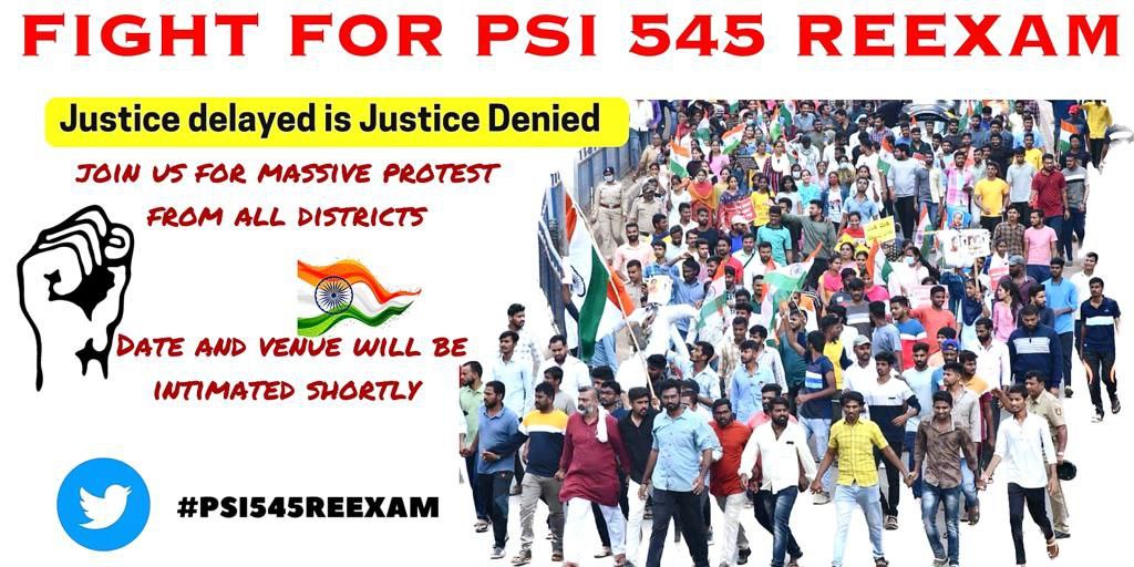 Dear #doublegamesarkara you will be responsible all the upcoming events if you further delay PSI Re-exam, all PSI aspirants patience has been broken as you used PSI aspirants for your victory & not supporting us now! KAT quashed case &SC also said reexam is only solution 🙏🙏