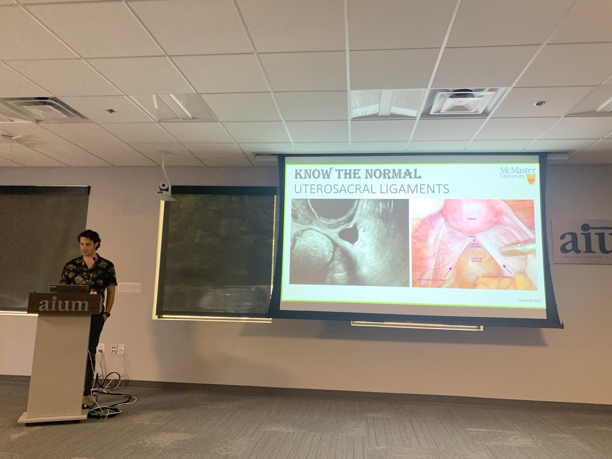 Learning about ultrasound eval of  endometriosis from the amazing <a href="/MathewLeonardi/">Mathew Leonardi MD PhD 🏳️‍🌈</a> ! 🤩<a href="/GynUltrasoundNA/">Gynecologic Ultrasound Society of North America</a> @yvettegroszmann <a href="/PriyankaJhaMD/">Priyanka Jha</a> <a href="/Mikhail_MIGS/">Emad Mikhail</a>