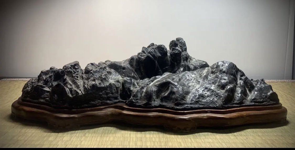 夏・お店屋さん 4322 佐治川湖沼石 溜まり石 ウブ 横44(cm) 11.12kg