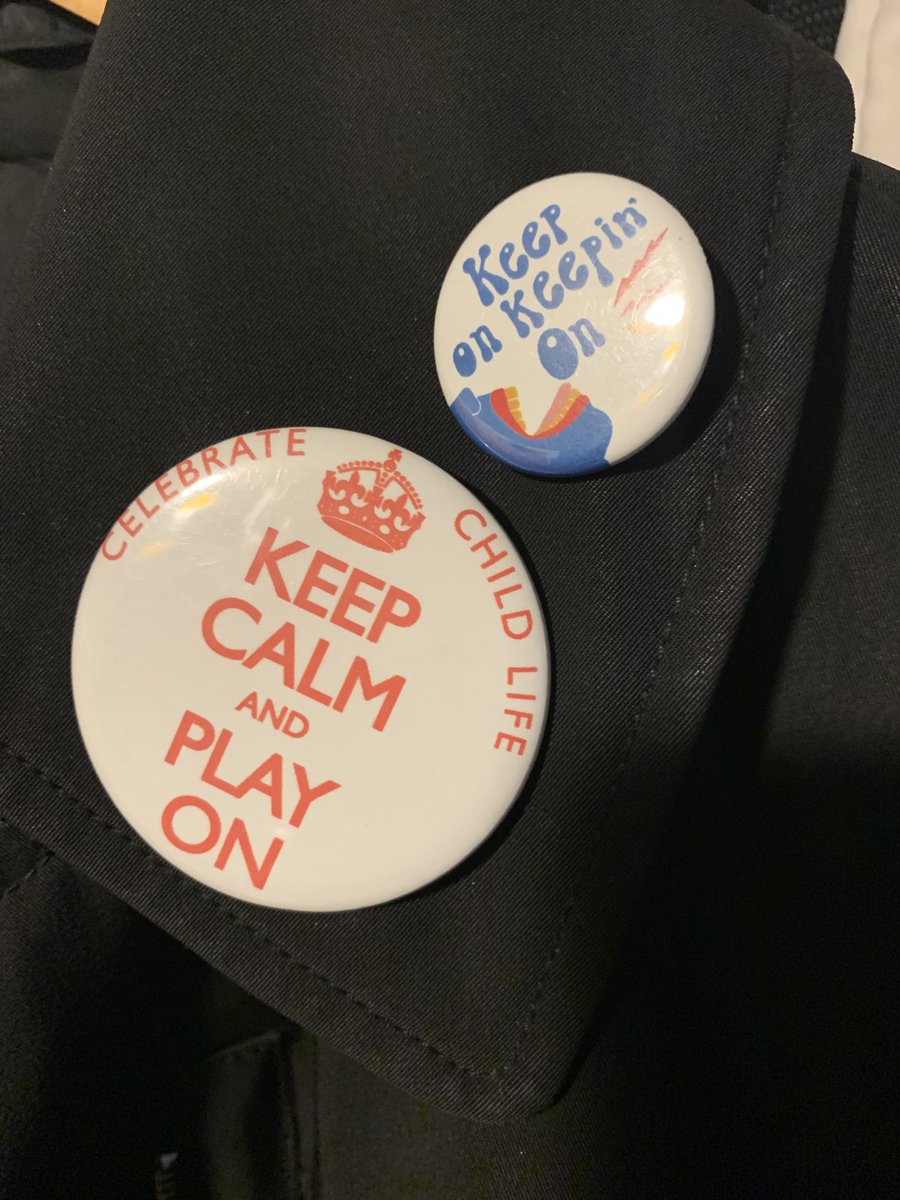 ChildLifeMorgan's tweet photo. My button collection is so much fun!!! #childlife #buttonoftheday #positivity https://t.co/S4EG1KzBgN