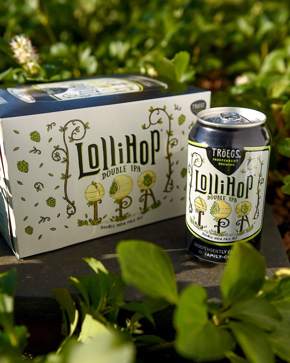 LolliHop brings together three of our favorite hops. Dry-hopping with Citra and Mosaic layers in notes of melon, grapefruit and orange, while Azacca in the kettle bolsters the citrusy notes. Find it in 6-packs of 12-oz. cans everywhere Tröegs is sold. troegs.com/brewfinder