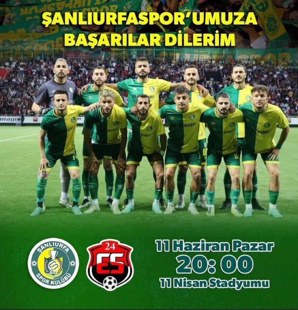 Şampiyonluk yolunlunda Şanlı şehrinizin Şanlı takımına başarılar 

Haydi Urfa takımına sahip çık <a href="/Sanliurfaspor/">Kızılkaya Tarım Şanlıurfaspor</a> için o sene bu sene 🔰