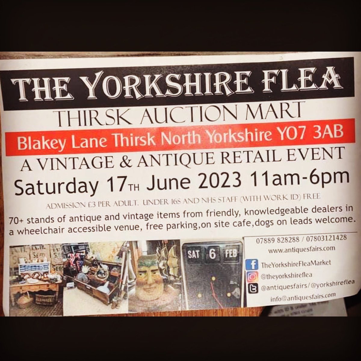 Coming up soon! 

Hosted by @theyorkshireflea at Thirsk Auction Mart … I’ve got lots of tins, suitcases and curiosities ready!

See you there?

#thirsk #northyorkshire #vintage #vintagefair #vintage #vintagetin #vintagetins